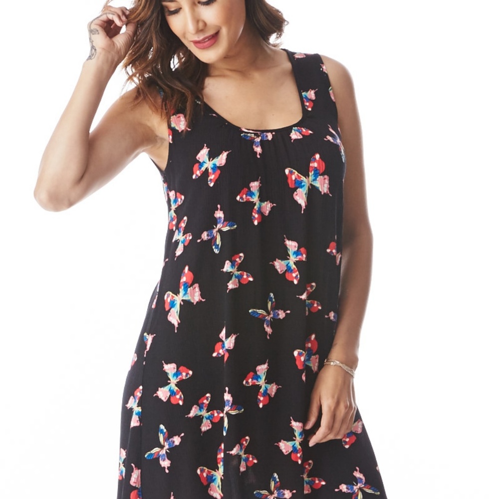 BUTTERFLY SLEEVELESS DRESS - Picture 3 of 6